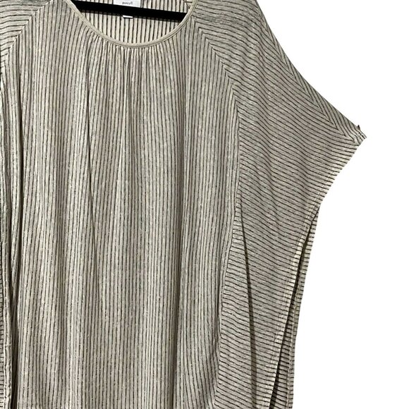 Pure Jill Womens Striped Linen Modal Poncho Top 3X - Picture 3 of 9